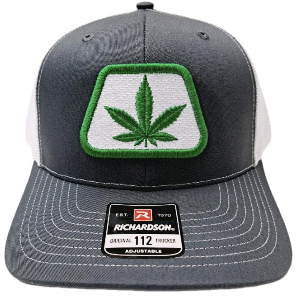 Richardson 112 Retro Blaze it up Hat Cannabis Leaf Embroidered Smoker Stoner